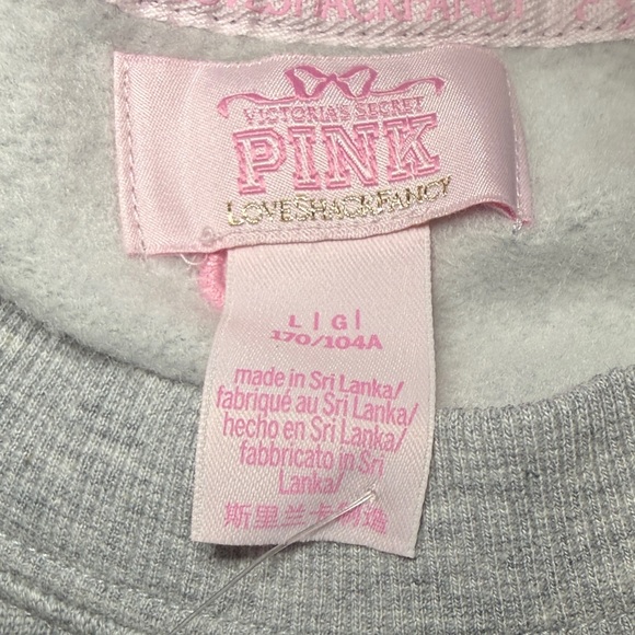 NEW! PINK Victoria's Secret x Love Shack Fancy Sweatshirt & Sweatpants Set Large - Picture 13 of 16